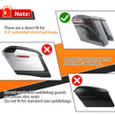 2009 - 2023 Harley Davidson Electra Glide Road King Black ABS Plastic Stretched Extended Side Panel Cover - Mofun - 90211002