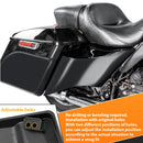 2009 - 2023 Harley Davidson Electra Glide Road King Black ABS Plastic Stretched Extended Side Panel Cover - Mofun - 90211002