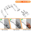 2009 - 2024 Harley Davidson FLHT FLHR FLTR FLHX Steel 2" Forward 1" Outward Driver Floorboard Relocation Brackets - Mofun - 90420021