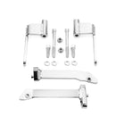 2009 - 2024 Harley Davidson FLHT FLHR FLTR FLHX Steel 2" Forward 1" Outward Driver Floorboard Relocation Brackets - Mofun - 90420021