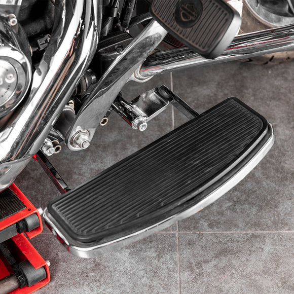 2009 - 2024 Harley Davidson FLHT FLHR FLTR FLHX Steel 2" Forward 1" Outward Driver Floorboard Relocation Brackets - Mofun - 90420021
