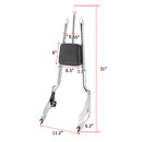 2009 - 2024 Harley FLHR FLHX FLHT FLTR 31" Tri Halberd - Shaped Chrome Passenger Backrest Sissy Bar - Mofun - 90302107