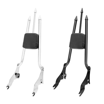 2009 - 2024 Harley FLHR FLHX FLHT FLTR 31" Tri Halberd - Shaped Chrome Passenger Backrest Sissy Bar - Mofun - 90302107