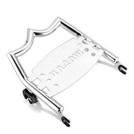 2009 - 2024 Harley Road King Road Glide Chrome Solid Steel Crown Style Luggage Rack - Mofun - 90205092