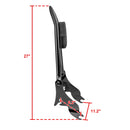 2009 - 2024 Harley Touring Road Glide Street Glide Backrest Sissy Bar&Luggage Rack&Docking Hardware Kit - Mofun - 90302098+HD018 - B+HD022 - B