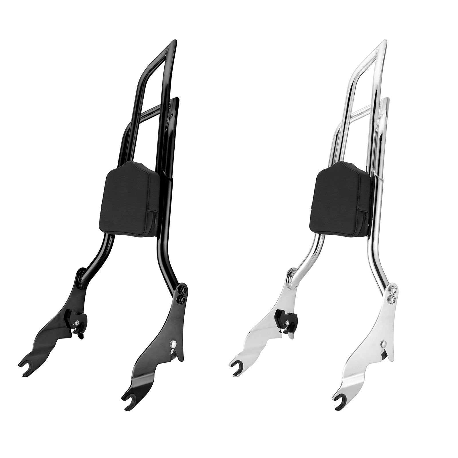 2009 - 2024 Harley Touring Road King FLHR Street Glide FLHX Gloss Black Dual Sharp - Angle 28