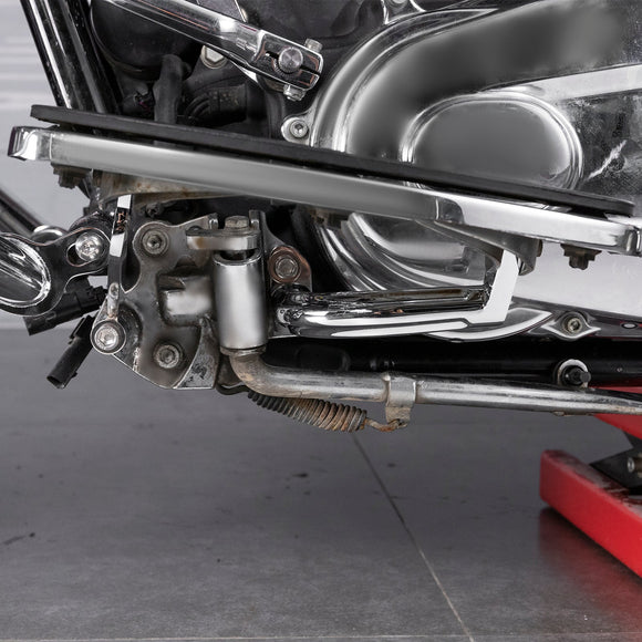 2009 - 2025 Harley Touring Models Chrome Steel Driver Floorboard Footboard Mount Bracket Kit - Mofun - 90404005