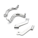2009 - 2025 Harley Touring Models Chrome Steel Driver Floorboard Footboard Mount Bracket Kit - Mofun - 90404005