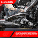 2009 - 2025 Harley Touring Models Chrome Steel Driver Floorboard Footboard Mount Bracket Kit - Mofun - 90404005