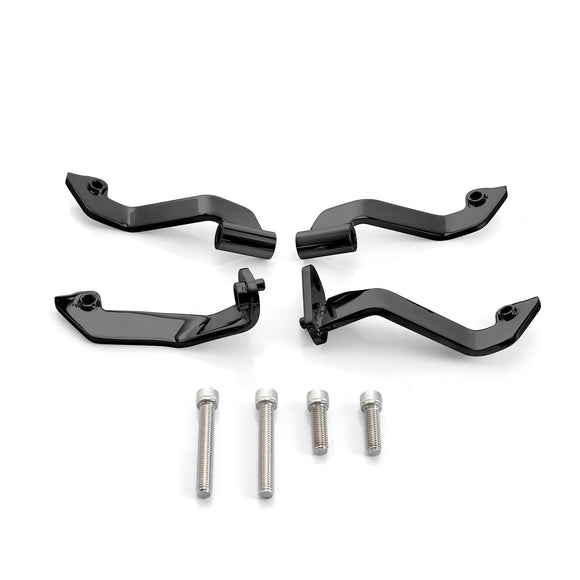 2009 - 2026 Harley Touring FLHT, FLHR, FLTR, FLHX Steel Adjustable Front Driver Floorboard Support Bracket Kit - Mofun - 90404008