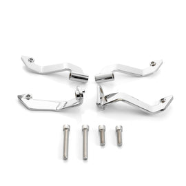 2009 - 2026 Harley Touring FLHT, FLHR, FLTR, FLHX Steel Adjustable Front Driver Floorboard Support Bracket Kit - Mofun - 90404007