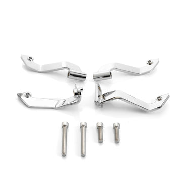 2009 - 2026 Harley Touring FLHT, FLHR, FLTR, FLHX Steel Adjustable Front Driver Floorboard Support Bracket Kit - Mofun - 90404007