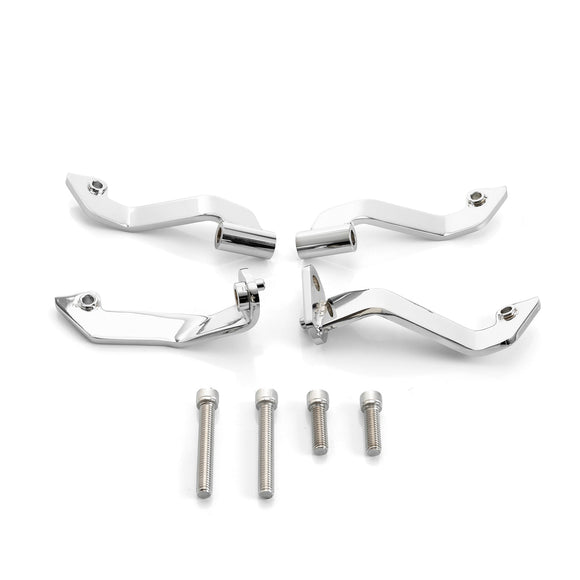 2009 - 2026 Harley Touring FLHT, FLHR, FLTR, FLHX Steel Adjustable Front Driver Floorboard Support Bracket Kit - Mofun - 90404007