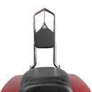 2009+ Harley Touring Road Glide Street Glide Solid Steel Throne Passenger Sissy Bar Backrest - Mofun - 90302103