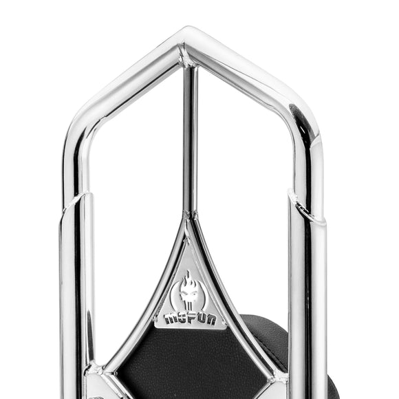 2009+ Harley Touring Road Glide Street Glide Solid Steel Throne Passenger Sissy Bar Backrest - Mofun - 90302103