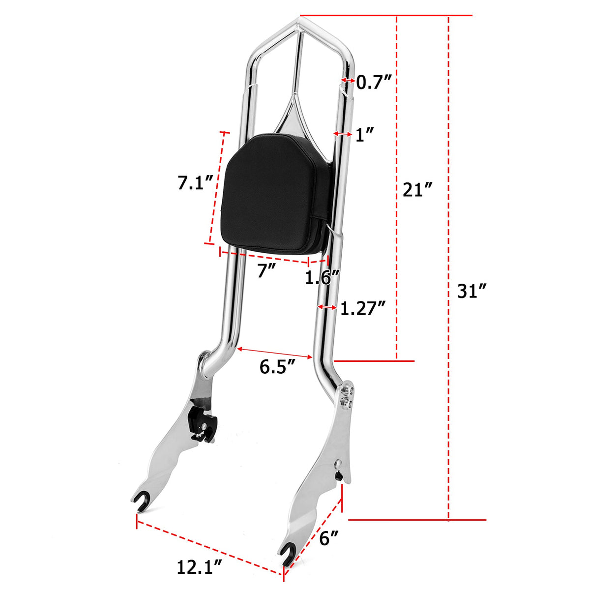 Throne Rails Backrest For 2009+ Harley Touring Road Glide Street Glide Solid Steel Throne Pa ...