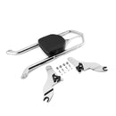 2009+ Harley Touring Road Glide Street Glide Solid Steel Throne Passenger Sissy Bar Backrest - Mofun - 90302103