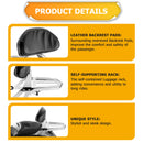 2010 - 2016 Cross Roads & Cross Country Passenger Sissy Bar Backrest Luggage Rack Kit - Mofun - 90302029