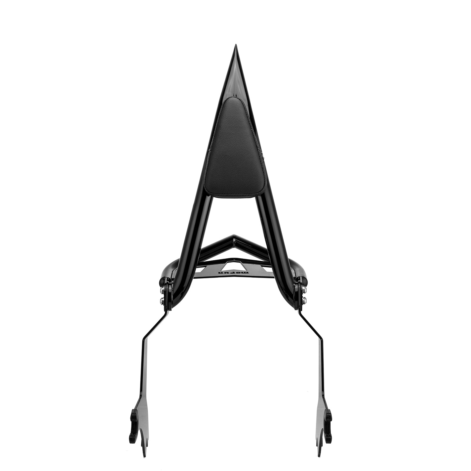 2010 - 2016 Victory Cross Roads and Cross Country Gloss Black Sharp Angle Passenger Backrest Sissy Bar with Luggage Rack - Mofun - 90302189