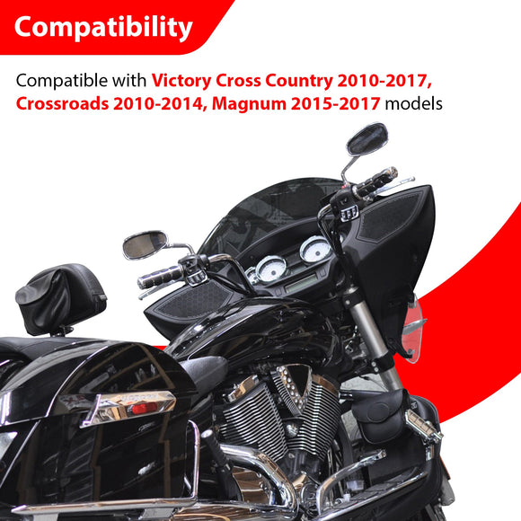 2010 - 2017 Victory Cross Country & Crossroads & Magnum Chrome 12" APE Hanger Bar - Sharp Handlebar - Mofun - 90101191