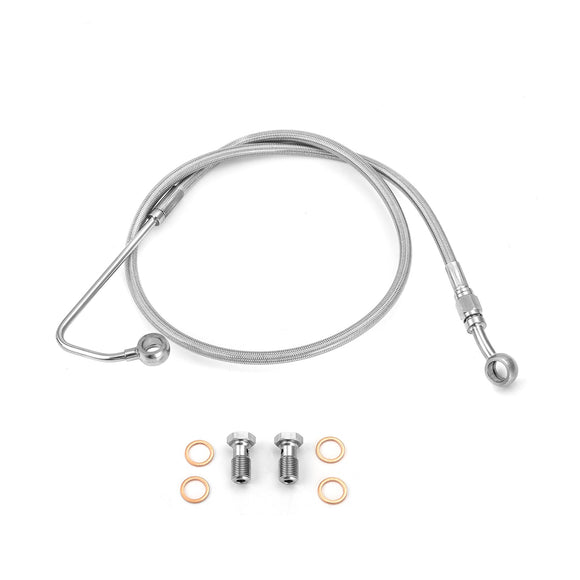 2011 - 2014 Harley Softail Deluxe/Fat Boy Extended Length ABS Upper Hydraulic Front Brake Line Kit for 12" - 14" Handlebar - Mofun - 90110342