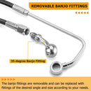 2011 - 2014 Harley Softail Deluxe/Fat Boy Extended Length ABS Upper Hydraulic Front Brake Line Kit for 16" - 18" Handlebar - Mofun - 90110344