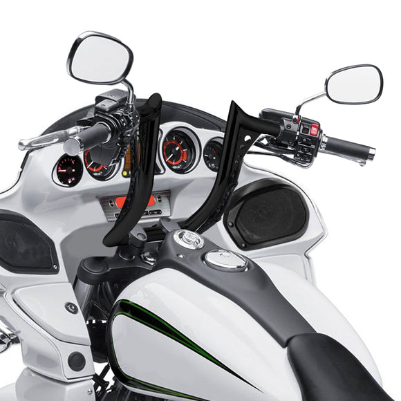 2011 - 2025 Kawasaki Vulcan 1700 Vaquero Voyager Gloss Black 12" Ape Hanger Handlebar - Mofun - 90101392