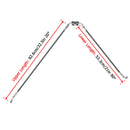 2012 - 2017 Harley Dyna Street Bob/Wide Glide w/ ABS Models Extended Length ABS Hydraulic Front Brake Line Kit (for 12" - 14" Handlebar) - Mofun - 90110262