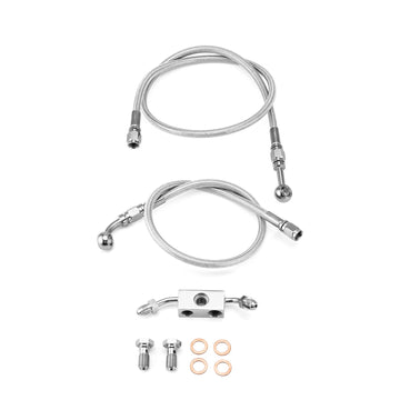 2012 - 2023 Harley Sportster XL883 XL1200 w/ ABS Extended Length ABS Hydraulic Front Brake Line Kit (for 12" - 14" Handlebar) - Mofun - 90110202
