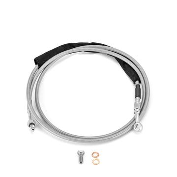 2013 - 2016 Harley CVO Touring 76" Extended Length Stainless Steel Hydraulic Clutch Cable for 16" - 18" Handlebar - Mofun - 90112144