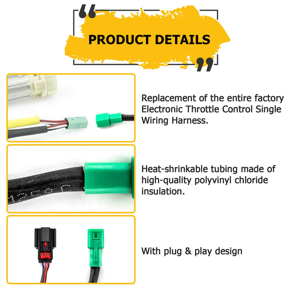 2014 - 2015 Harley Electra Glide Street Glide Plug&Play 22" Electronic Throttle Control Single Wiring Harness - Mofun - 90107036
