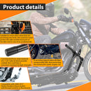 2014 - 2017 Harley Davidson Dyna Low Rider Wide Glide Black Steel Front Highway Engine Guard Crash Bar - Mofun - 90201083