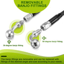 2014 - 2017 Harley Sportster 1200T XL1200T XL1200X 48" Extended Length Non - ABS Hydraulic Front Brake Line Kit - Mofun - 90110183