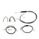 2014 - 2017 Harley Sportster Superlow XL883L 1200T Non - ABS Extended Length Throttle and Idle Cable, Non - ABS Hydraulic Front Brake Line and Clutch Cable Kit - Mofun - 90109275