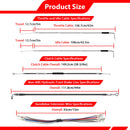 2014 - 2017 Harley Sportster Superlow XL883L 1200T Non - ABS Extended Length Throttle and Idle Cable, Non - ABS Hydraulic Front Brake Line and Clutch Cable Kit - Mofun - 90109275