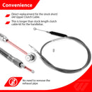 2014 - 2017 Harley Sportster Superlow XL883L 1200T Non - ABS Extended Length Throttle and Idle Cable, Non - ABS Hydraulic Front Brake Line and Clutch Cable Kit - Mofun - 90109275