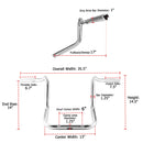 2014 - 2017 Indian Chieftain/Roadmaster Steel +6" Apache Baggers Handlebar - Mofun - 90101431