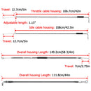 2014 - 2021 Harley Sportster XL883N/XL883L/XL1200T Gloss Black 12" T Bar Handlebar with Non - ABS Cable Kit - Mofun - 90101064+90109248