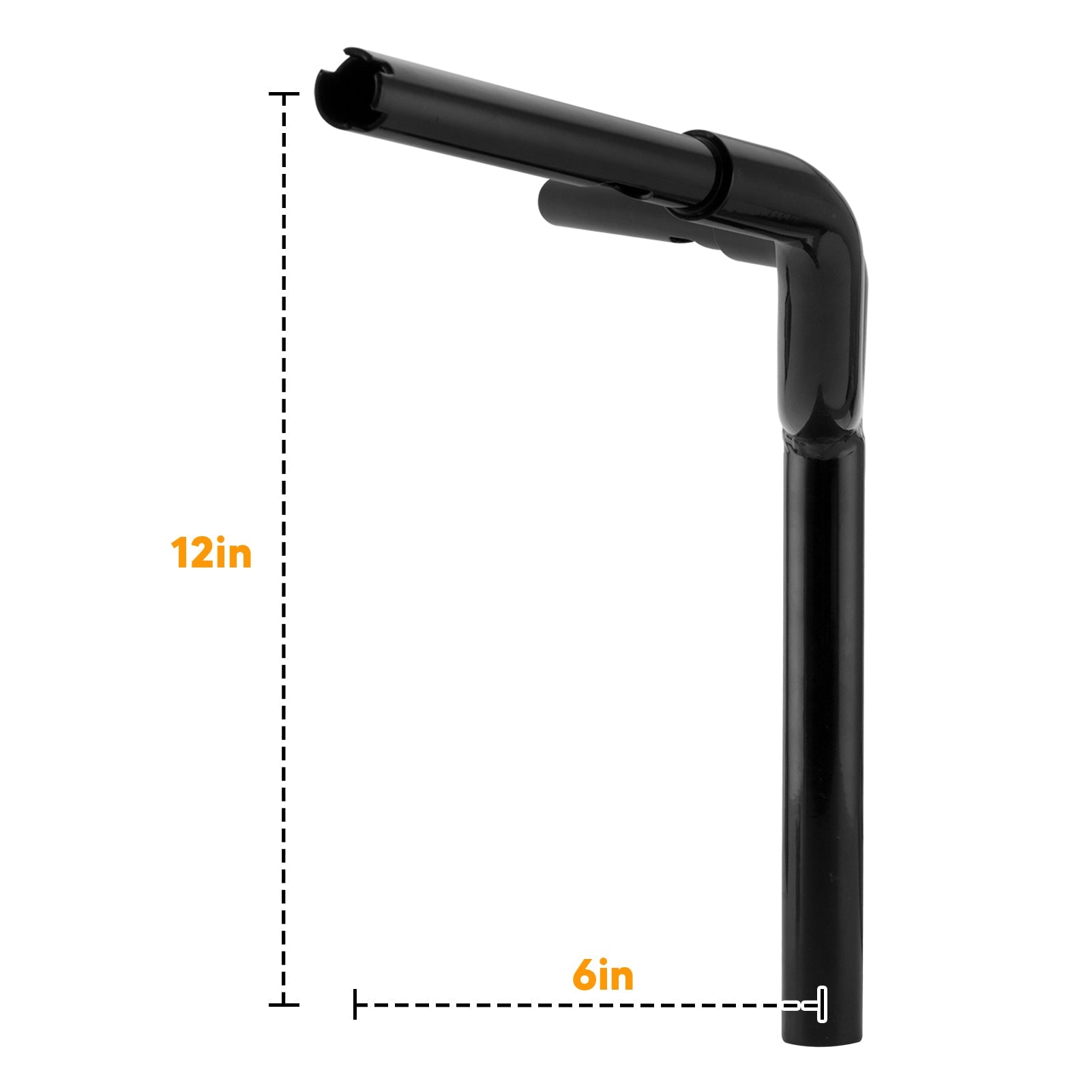 2014 - 2021 Harley Sportster XL883N/XL883L/XL1200T Gloss Black 12" T Bar Handlebar with Non - ABS Cable Kit - Mofun - 90101064+90109248