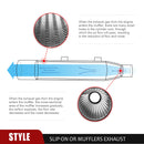 2014 - 2022 Harley Sportster XL 883 1200 Chrome Steel 3" Slip - On Exhaust Muffler - Mofun - 90501013