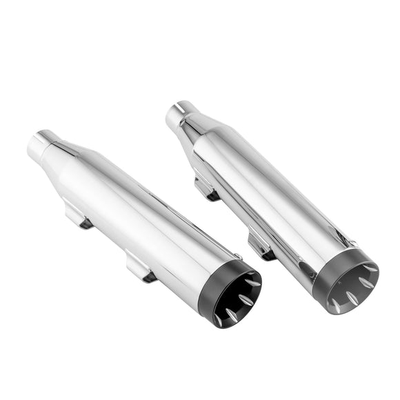 2014 - 2022 Harley Sportster XL 883 1200 Chrome Steel 3" Slip - On Exhaust Muffler - Mofun - 90501013
