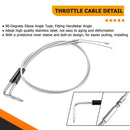 2014 - 2023 Harley Sportster w/ ABS Models Extended Length Upper ABS Upper Hydraulic Front Brake Line, Throttle and Idle Cable and Clutch Cable Kit (for 12" - 14" Handlebar w/ ABS) - Mofun - 90109054