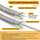 2014 - 2023 Harley Sportster w/ ABS Models Extended Length Upper ABS Upper Hydraulic Front Brake Line, Throttle and Idle Cable and Clutch Cable Kit (for 12" - 14" Handlebar w/ ABS) - Mofun - 90109054