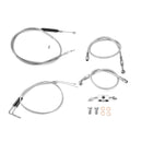 2014 - 2023 Harley Sportster w/ ABS Models Extended Length Upper ABS Upper Hydraulic Front Brake Line, Throttle and Idle Cable and Clutch Cable Kit (for 12" - 14" Handlebar w/ ABS) - Mofun - 90109054