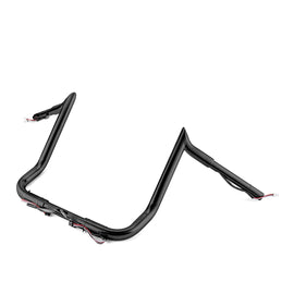 2014 - 2023 Harley Street Glide FLHX w/ Batwing Fairing Models Black 12" Pre - Wired Bagger Handlebar - Mofun - 90101492