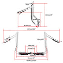 2014 - 2023 Harley Touring Street Glide FLHX Electra Glide Chrome 12" Pre - Wired Bagger Handlebar - Mofun - 90101491