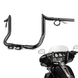 2014 - 2023 Harley Touring w/ Batwing Fairing Models 10" PRE - WIRED Bagger Monkey Bar - Sharp Handlebar - Mofun - 90101496