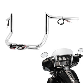 2014 - 2023 Harley Touring w/ Batwing Fairing Models 10" PRE - WIRED Bagger Monkey Bar - Sharp Handlebar - Mofun - 90101495