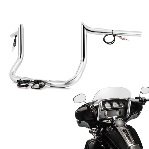 2014 - 2023 Harley Touring w/ Batwing Fairing Models 10" PRE - WIRED Bagger Monkey Bar - Sharp Handlebar - Mofun - 90101495