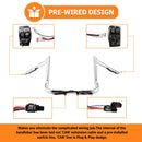 2014 - 2023 Street Glide FLHX Electra Glide Chrome 12" Pre - Wired Bagger Handlebar - Mofun - 90101491